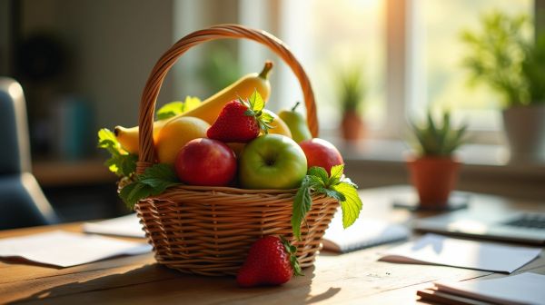 Panier de fruits au bureau : un atout pour la productivité